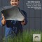 Decorative Outdoor Weather-Resistant Artistic Artificial Faux Stone Rock, Garden Patio Granite Grey Fiberglass Stone